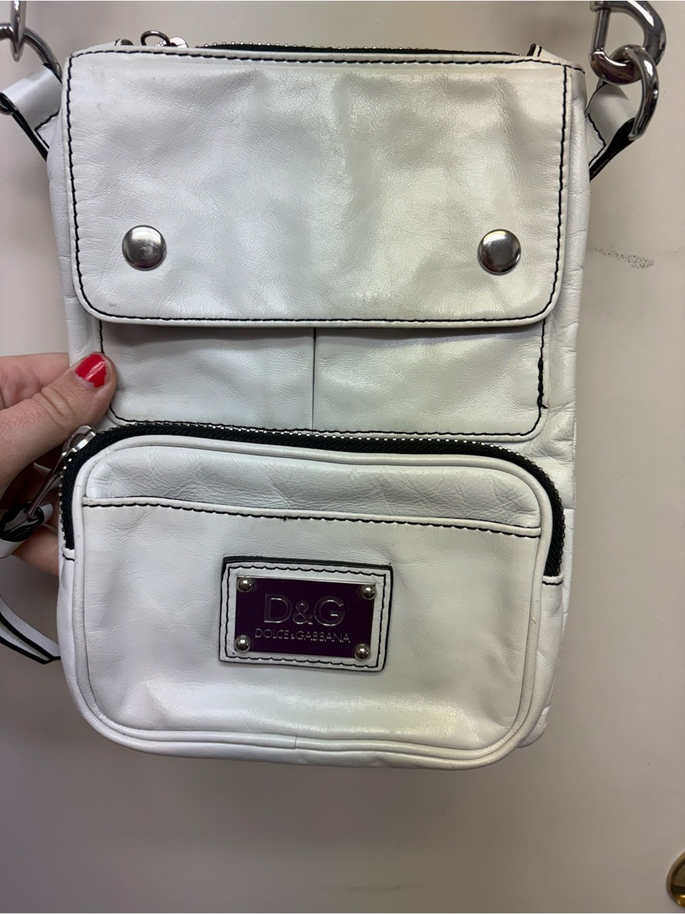 D&G White Crossbody Bag